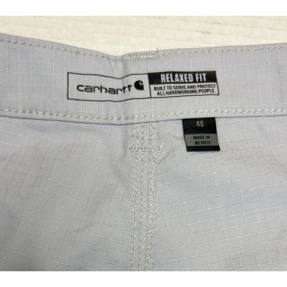 Carhartt Mens Force Relaxed Fit Ripstop Cargo Work Shorts Size 46 Gray New - Picture 6 of 8